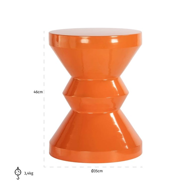 End table Diablo orange 35Ø.