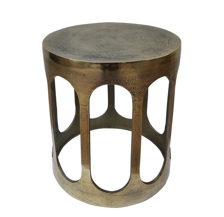 Richmond Interiors Living End table Du Pont (Brushed Gold) House of Isabella UK