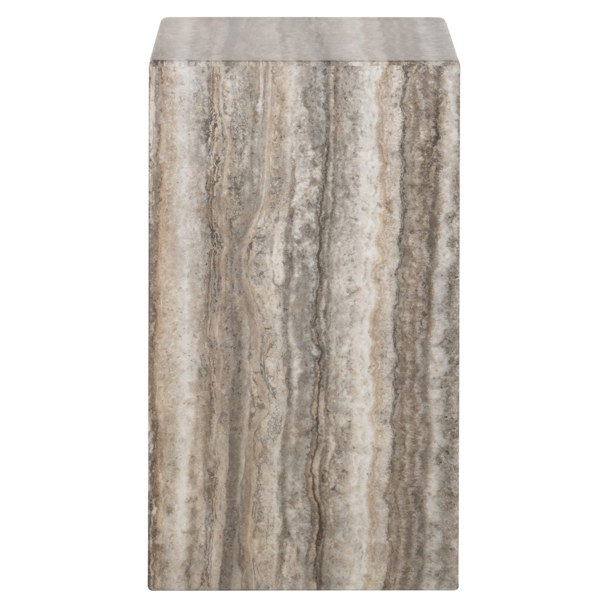 Richmond Interiors Living End table Dulce grey faux travertine House of Isabella UK