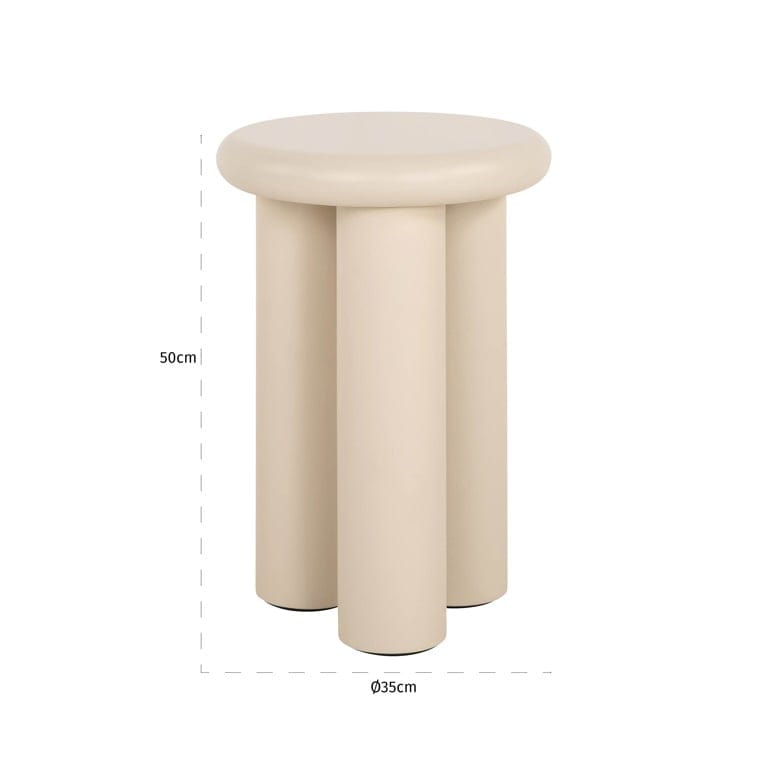 Richmond Interiors Living End table Elbaz 35Ø (Beige) House of Isabella UK