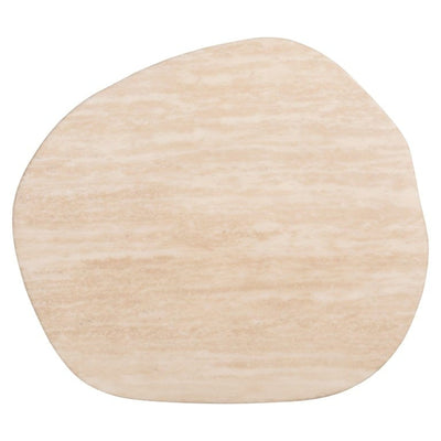 Richmond Interiors Living End table Fictus faux travertine (Beige) House of Isabella UK