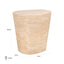 End table Fictus faux travertine (Beige).