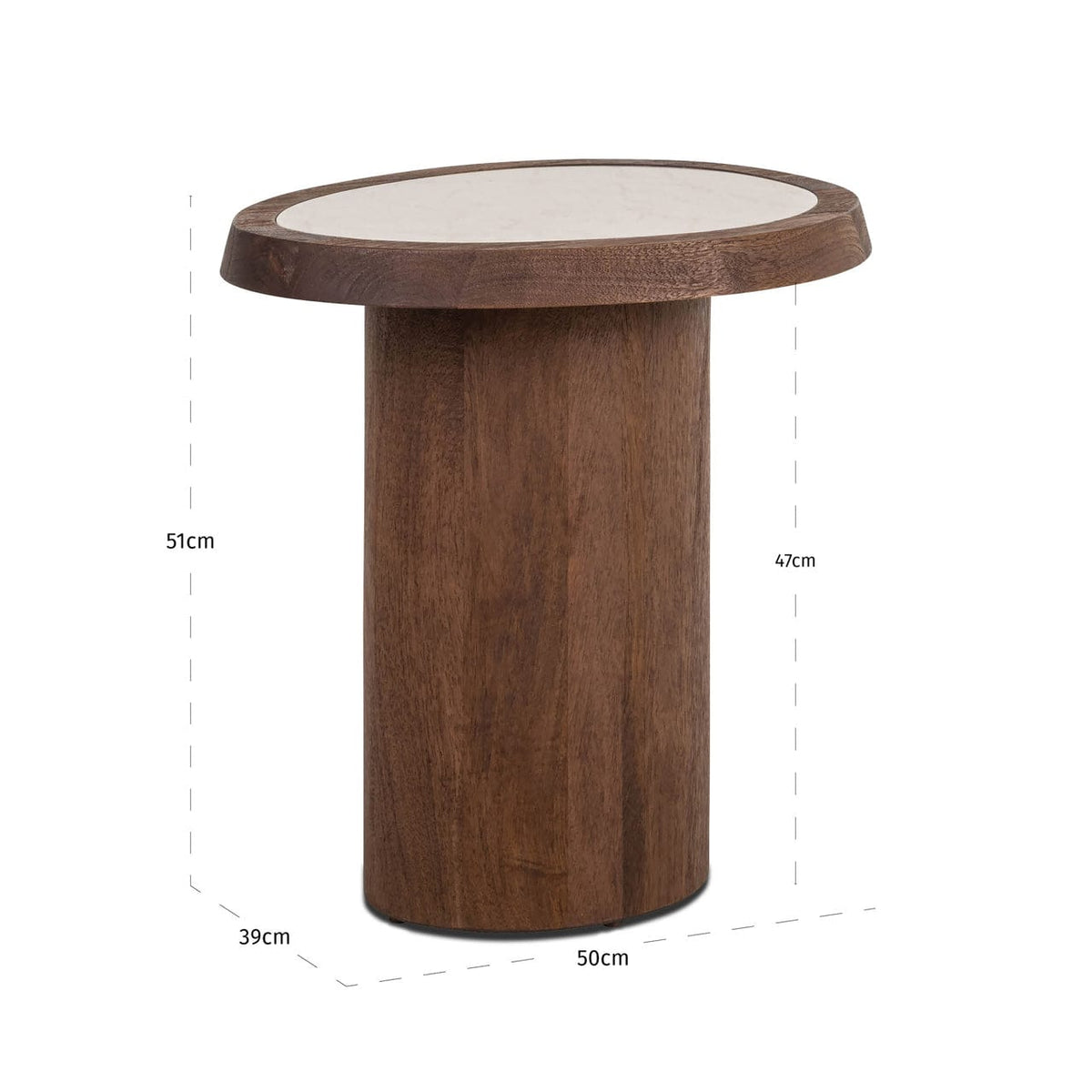Richmond Interiors Living End table Melrose spicebrown House of Isabella UK