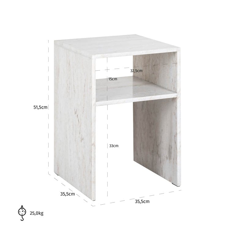End table Moran (Beige).
