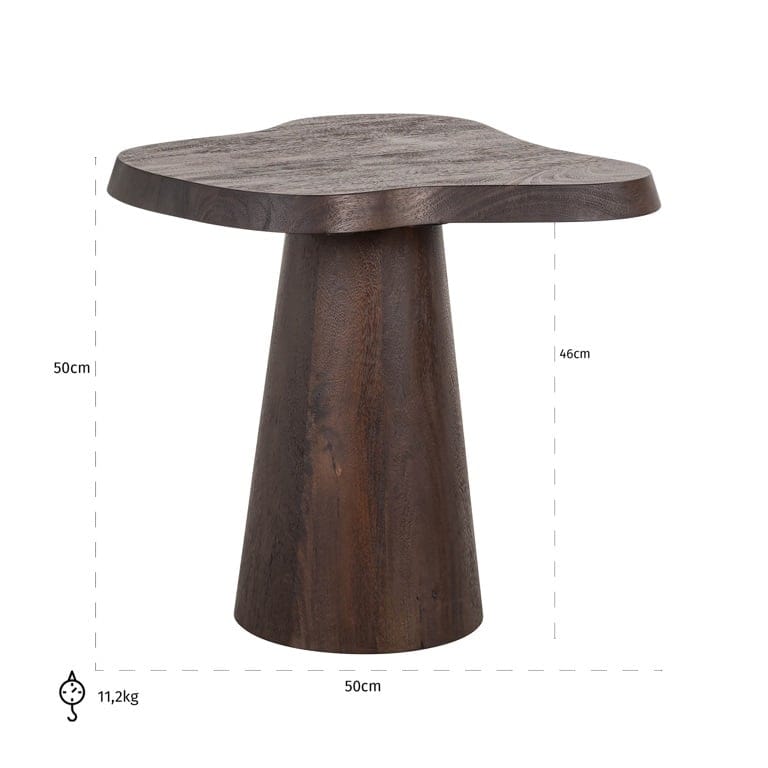 End table Odile (Dark brown).