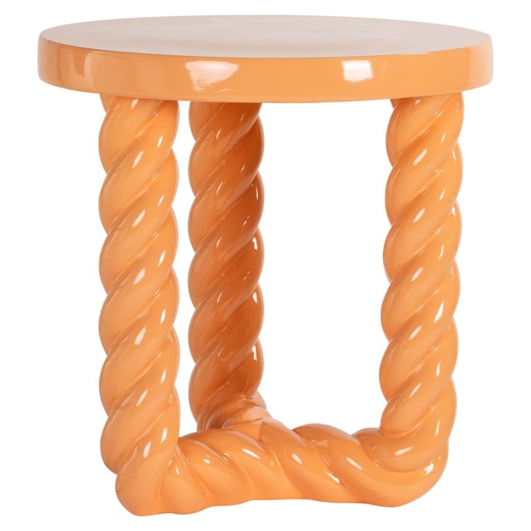 End table Rosly orange.