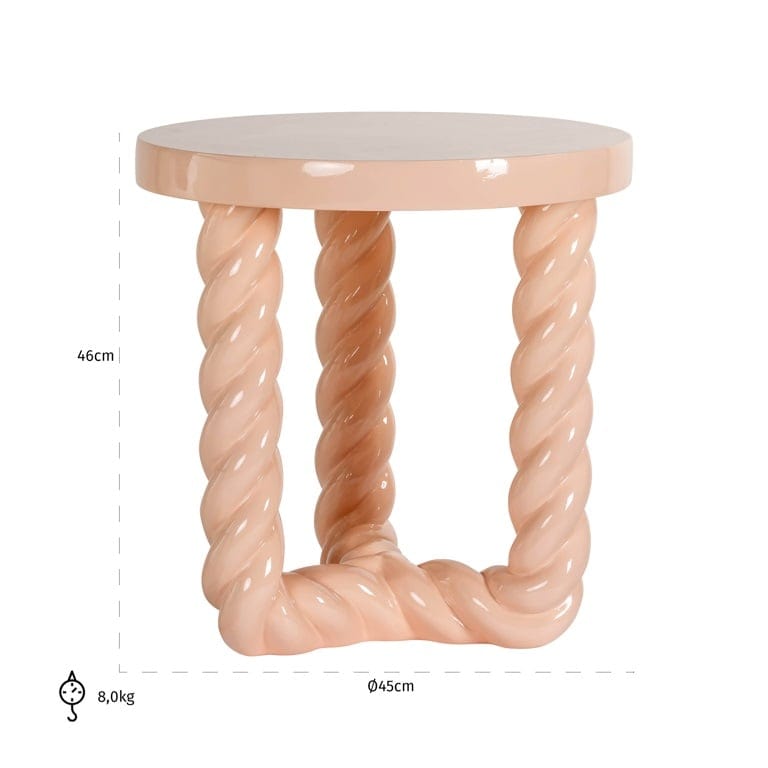End table Rosly pink.