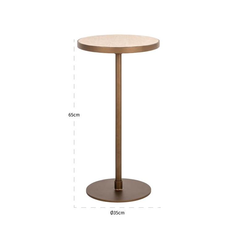 Richmond Interiors Living End table Selly (Beige) House of Isabella UK