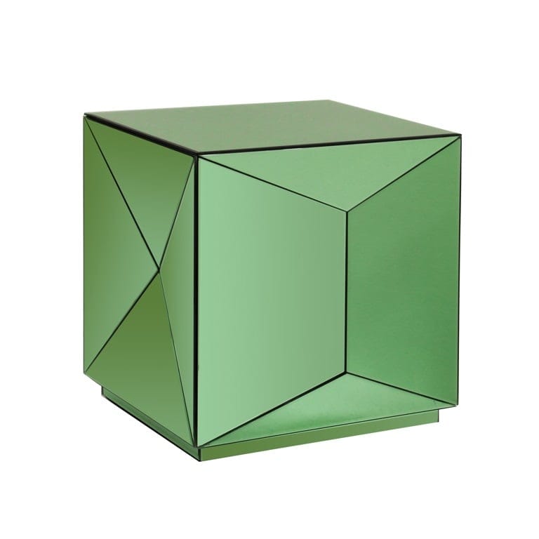 End table Shifra mirror green.