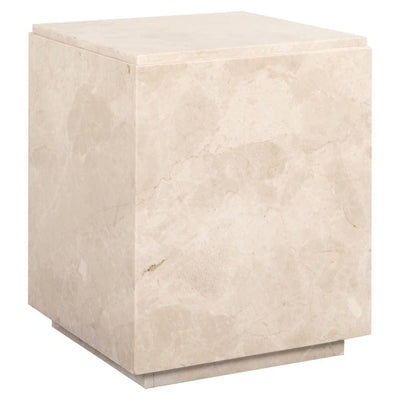 Richmond Interiors Living End table Stanford Dyna square cube (Beige) House of Isabella UK