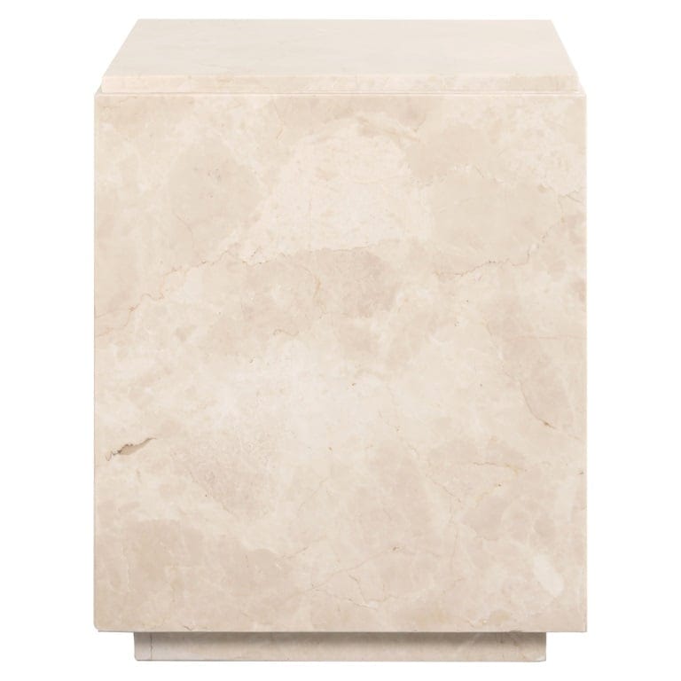 Richmond Interiors Living End table Stanford Dyna square cube (Beige) House of Isabella UK