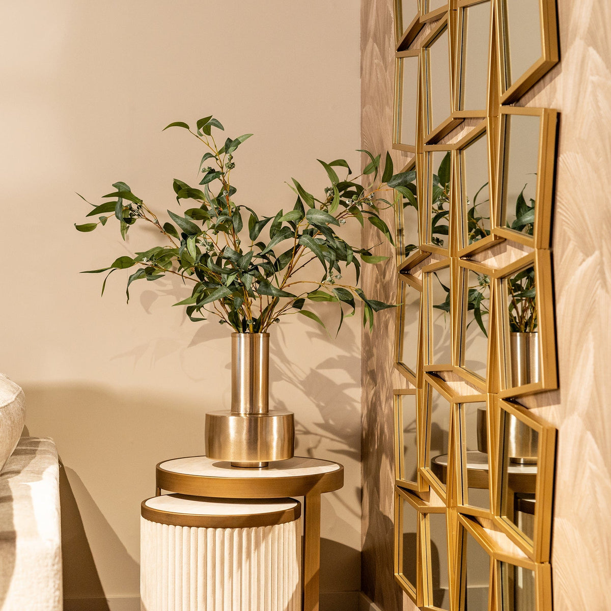 Richmond Interiors Living End table Tivoli set of 2 (White) House of Isabella UK