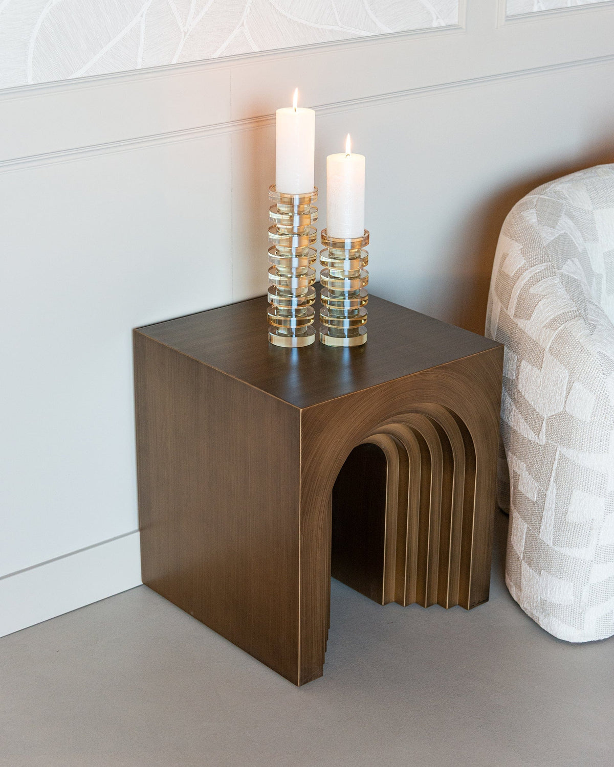 Richmond Interiors Living End table Vevey (Brushed Gold) House of Isabella UK