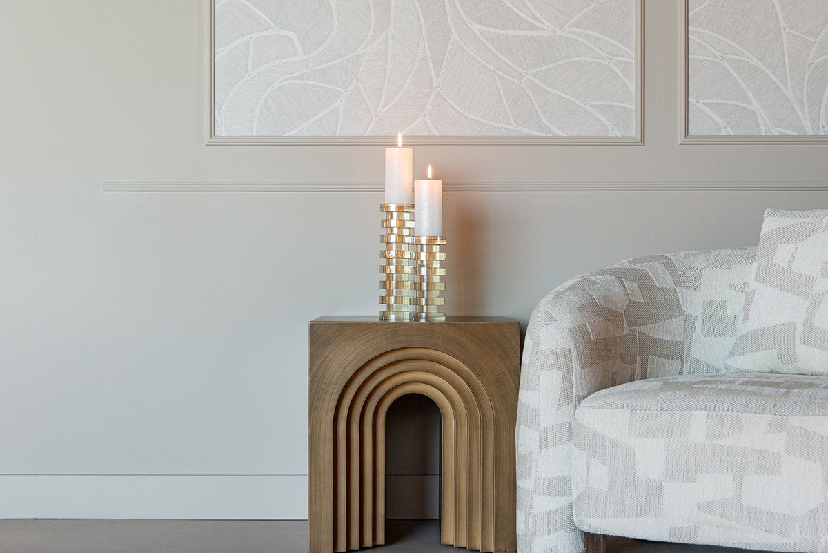 Richmond Interiors Living End table Vevey (Brushed Gold) House of Isabella UK