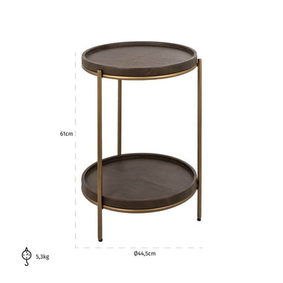 Richmond Interiors Living End table Zillon (Brown) House of Isabella UK