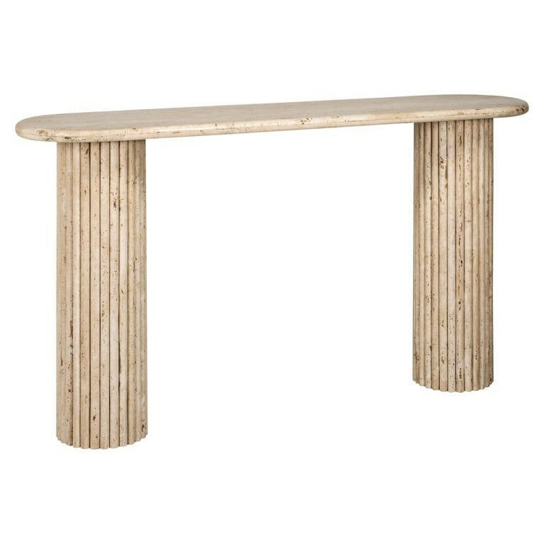 La Cantera oval console table.