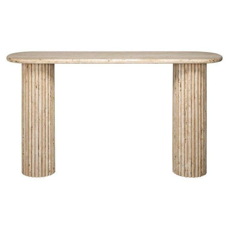 La Cantera oval console table.