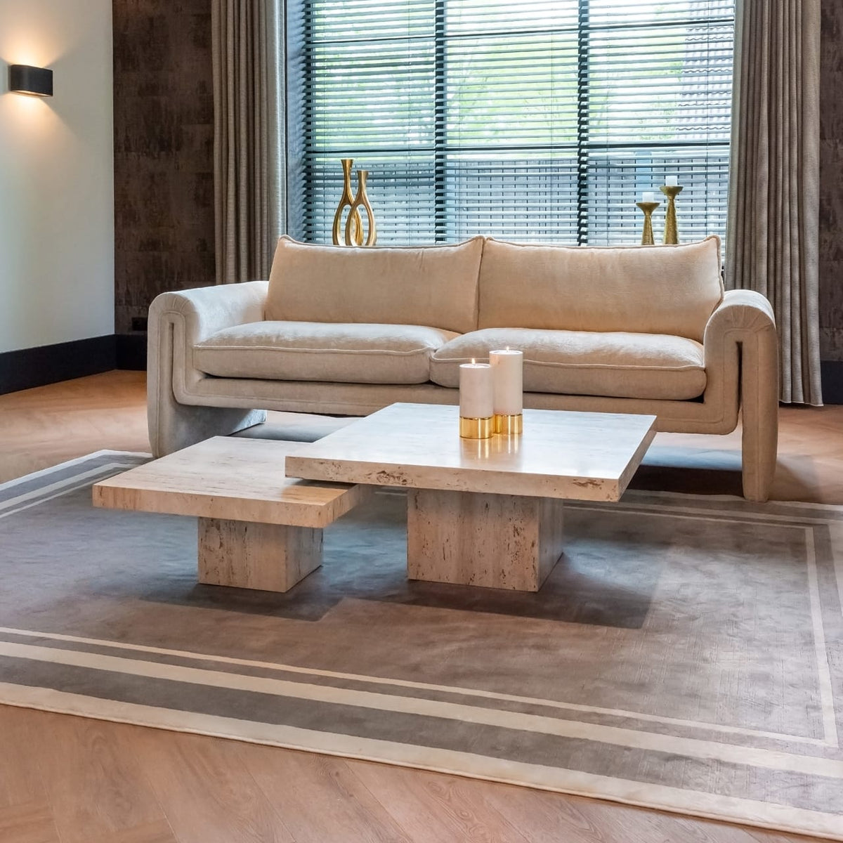 Richmond Interiors Living La Cantera Square coffee table set of 2 House of Isabella UK