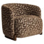 Richmond Interiors Living Lounge chair Hannah brown labyrinth fire retardant House of Isabella UK