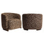Richmond Interiors Living Lounge chair Hannah brown labyrinth fire retardant House of Isabella UK