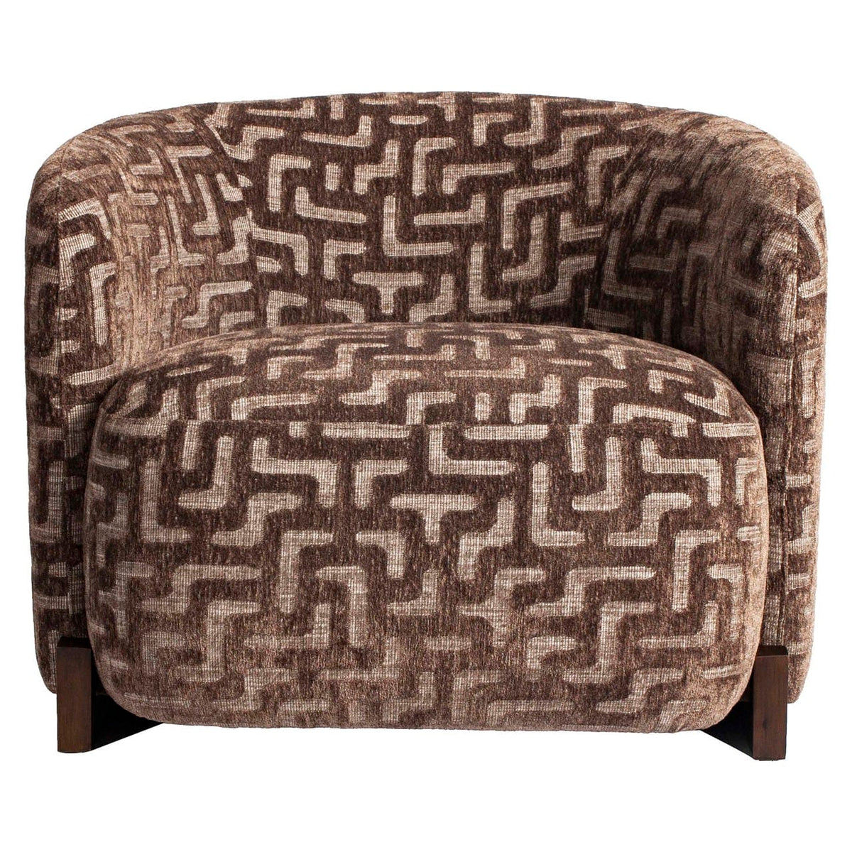 Richmond Interiors Living Lounge chair Hannah brown labyrinth fire retardant House of Isabella UK