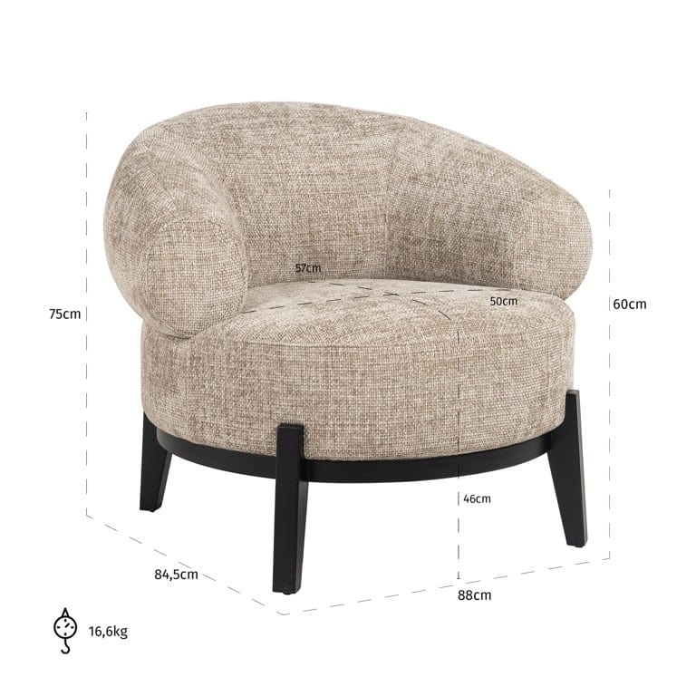 Richmond Interiors Living Lounge chair Montana desert renegade (Renegade desert 109) House of Isabella UK