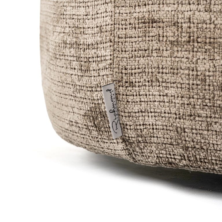 Richmond Interiors Living Lounge love chair Penelope stone fire retardant (Niagara 104 Stone Chenille) House of Isabella UK