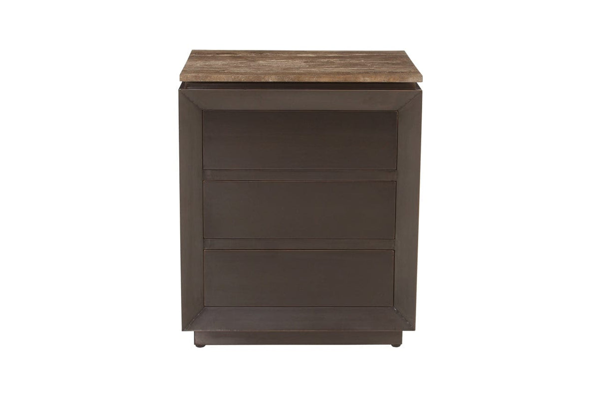 Richmond Interiors Living Nightstand Russo brown 3-drawers House of Isabella UK