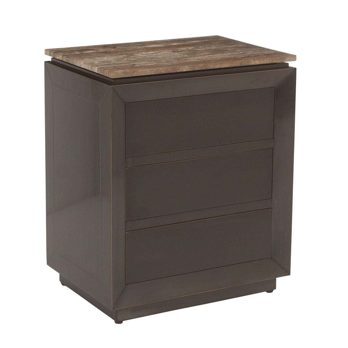 Richmond Interiors Living Nightstand Russo brown 3-drawers House of Isabella UK