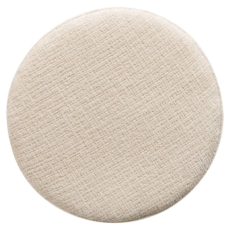 Pouffe Gallice natural beige travertine (Beige).