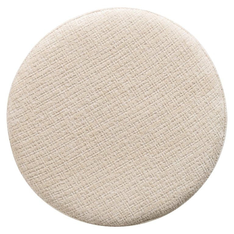 Richmond Interiors Living Pouffe Gallice natural beige travertine (Beige) House of Isabella UK