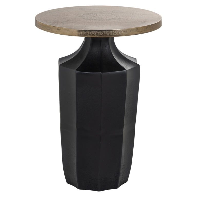 Richmond Interiors Living Side table Evie (Black/gold) House of Isabella UK