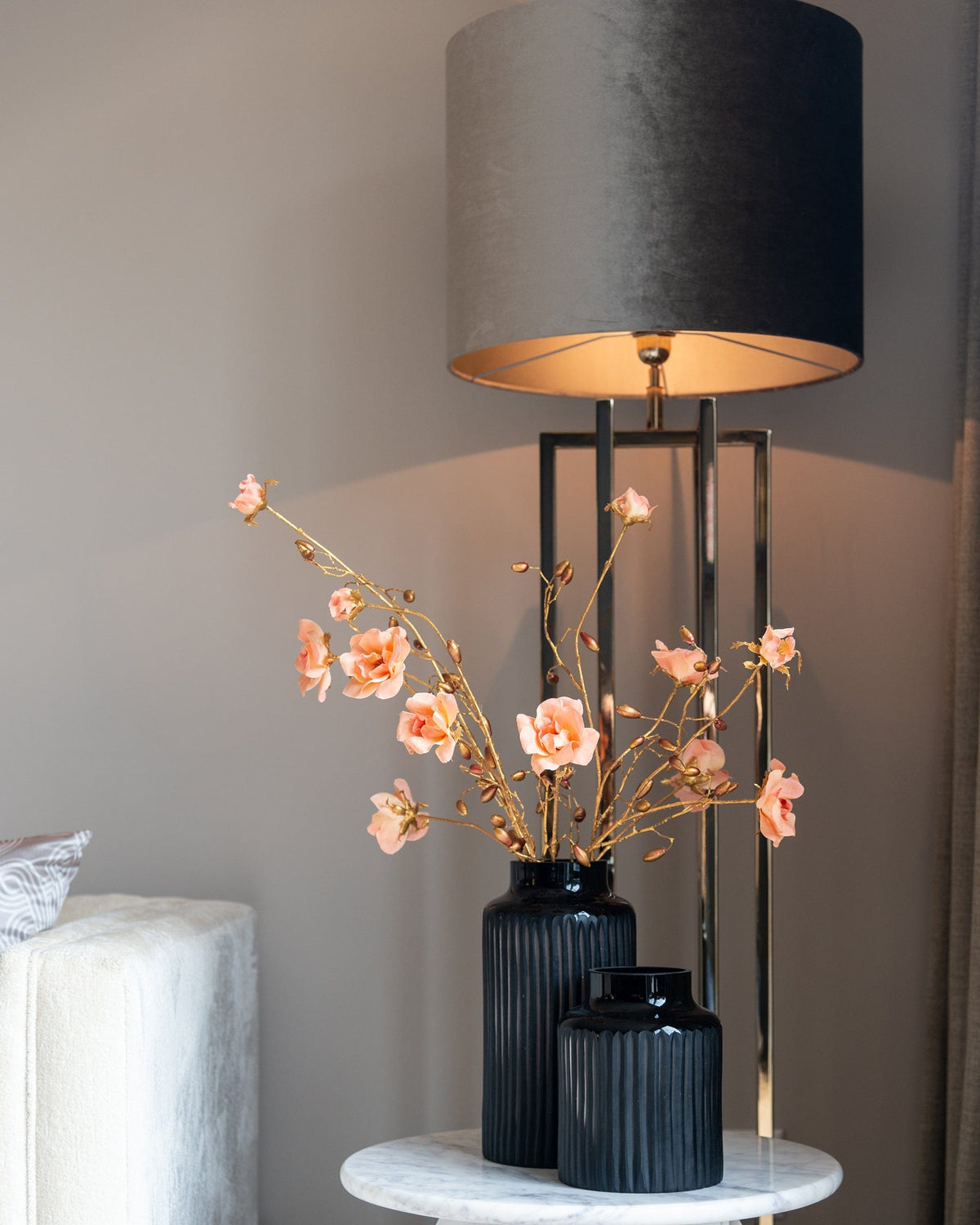 Richmond Interiors Living Side table Holmes 50Ø () House of Isabella UK