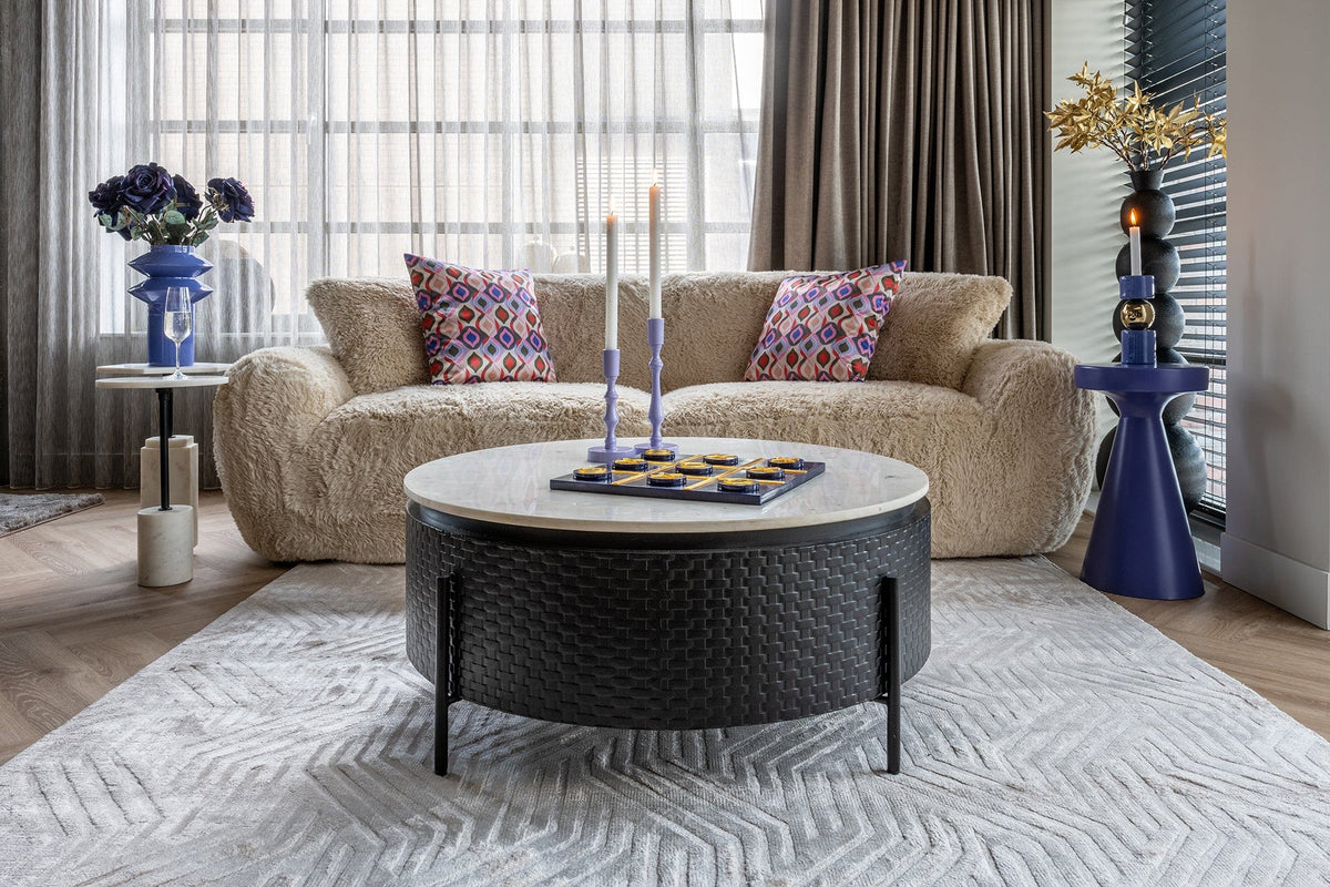 Richmond Interiors Living Side table Kimble purple big 30Ø House of Isabella UK