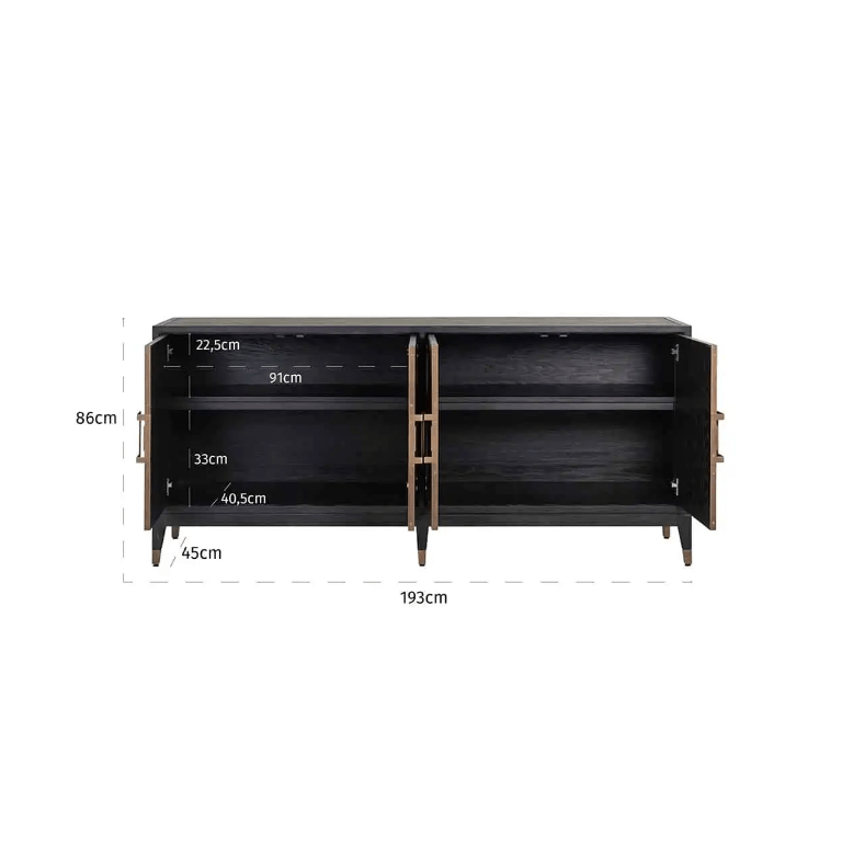 Sideboard Bloomville with 4-doors.