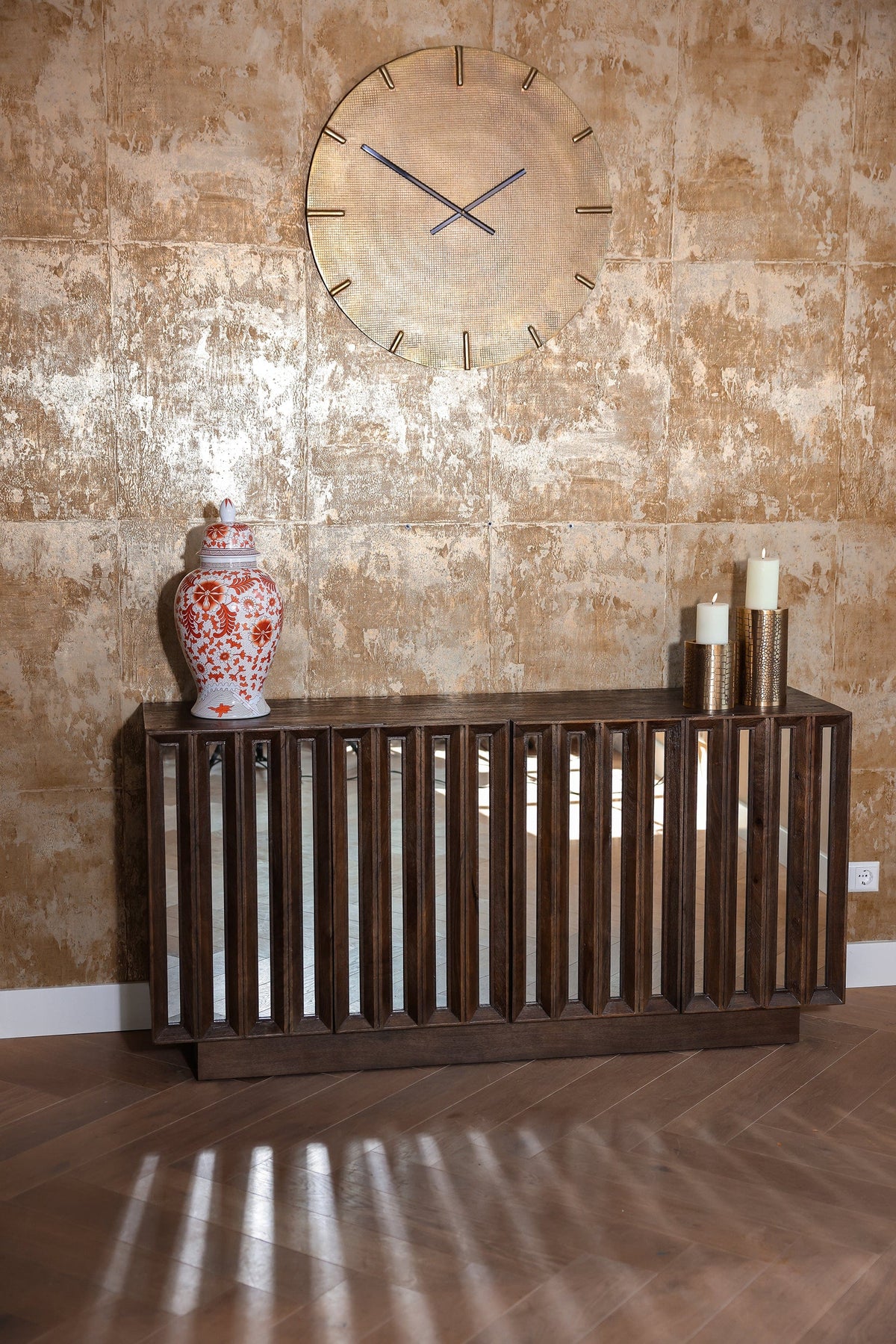 Richmond Interiors Living Sideboard Bryant 4-doors (Brown) House of Isabella UK