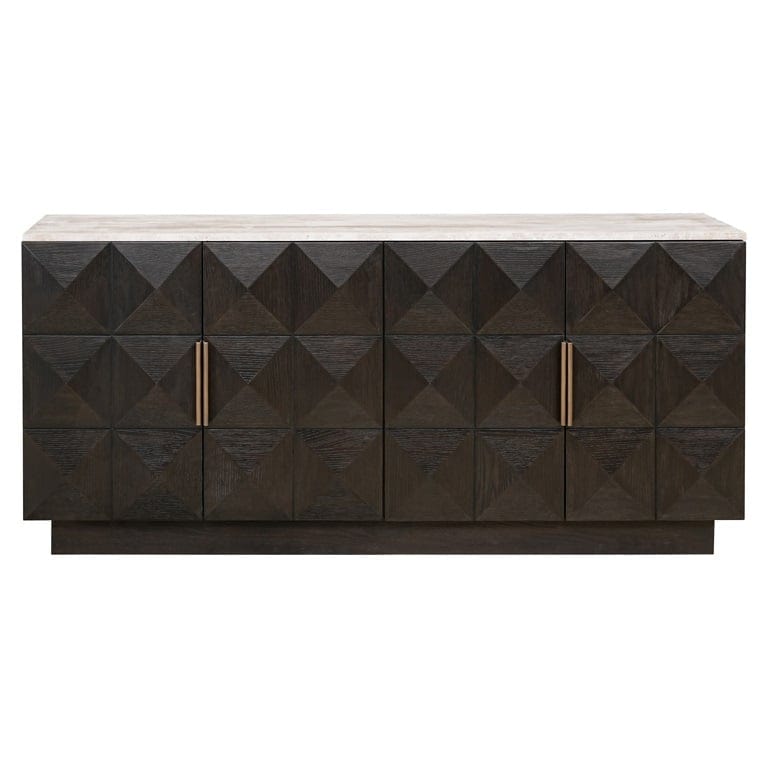 Sideboard Claremont 4-doors (Brown).