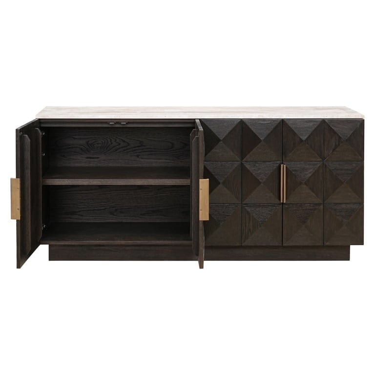 Sideboard Claremont 4-doors (Brown).