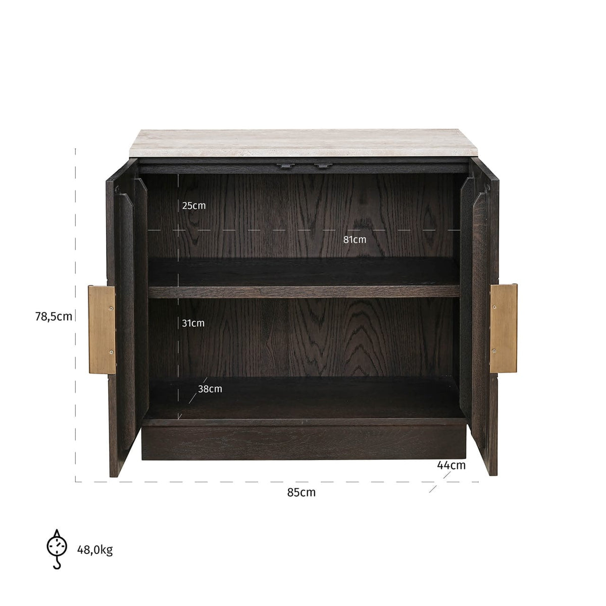 Richmond Interiors Living Sideboard Claremont brown House of Isabella UK