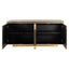 Richmond Interiors Living Sideboard Finsbury black/gold House of Isabella UK
