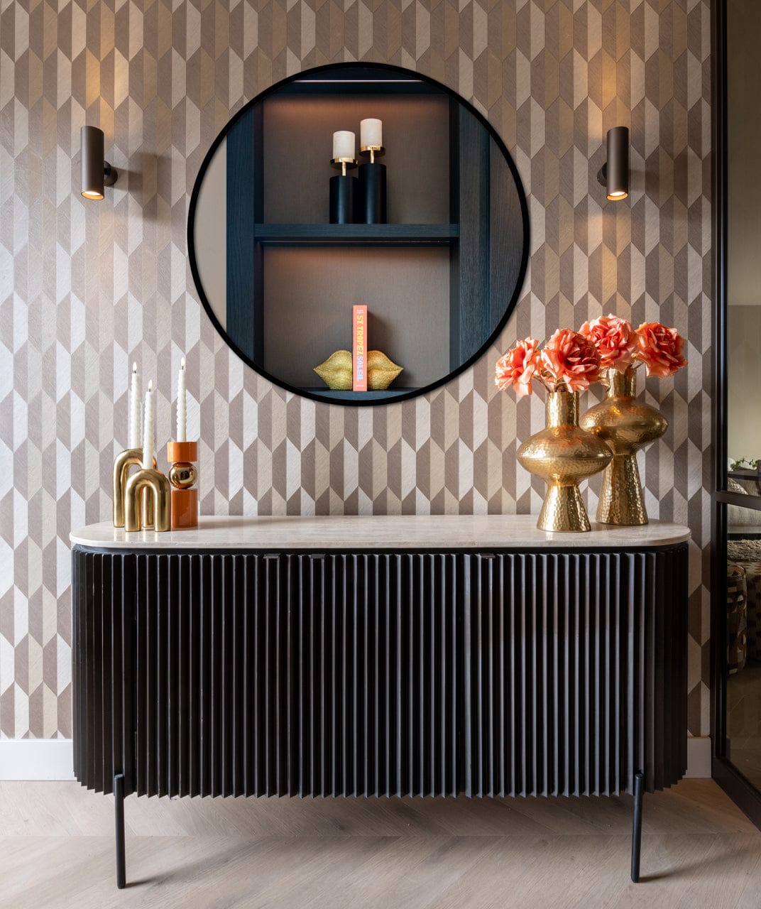 Richmond Interiors Living Sideboard Hampton dark brown House of Isabella UK