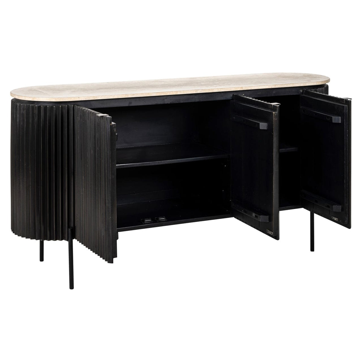 Richmond Interiors Living Sideboard Hampton dark brown House of Isabella UK