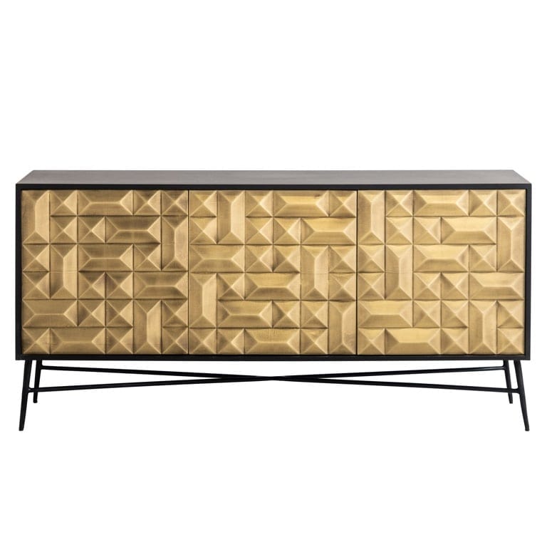 Sideboard Tetro gold.
