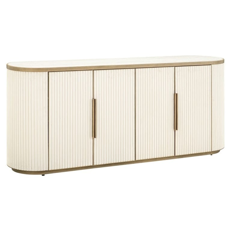 Richmond Interiors Living Sideboard Tivoli 4-doors (White) House of Isabella UK