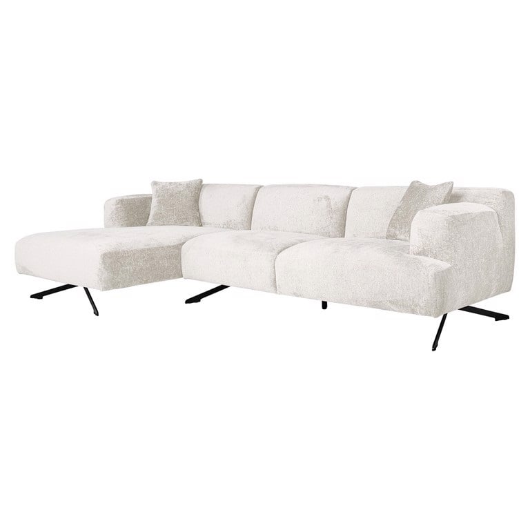 Richmond Interiors Living Sofa Donovan 3-seats + lounge left (Fusion cream 02) House of Isabella UK