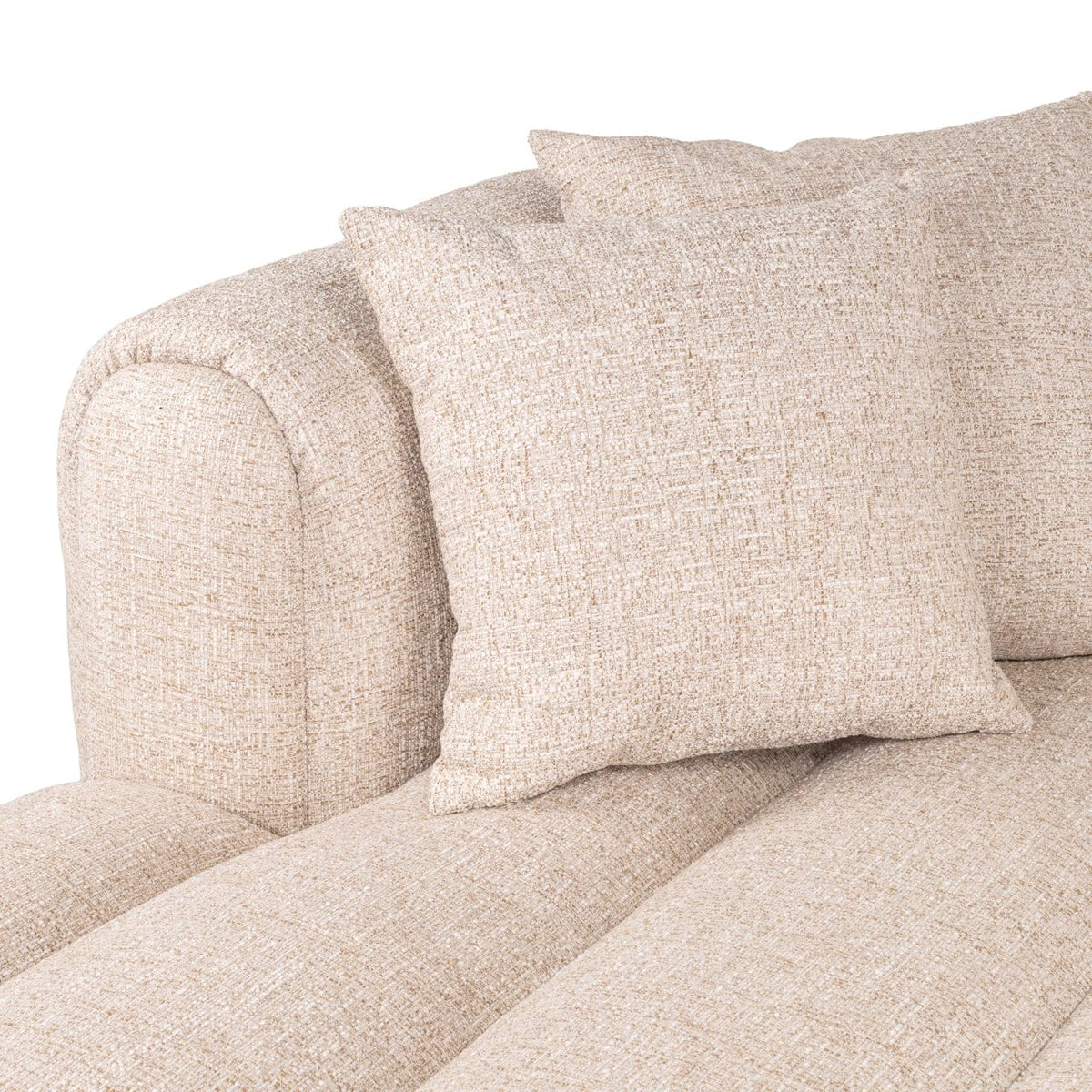Richmond Interiors Living Sofa Novaro cream tweed lounge left fire retardant House of Isabella UK