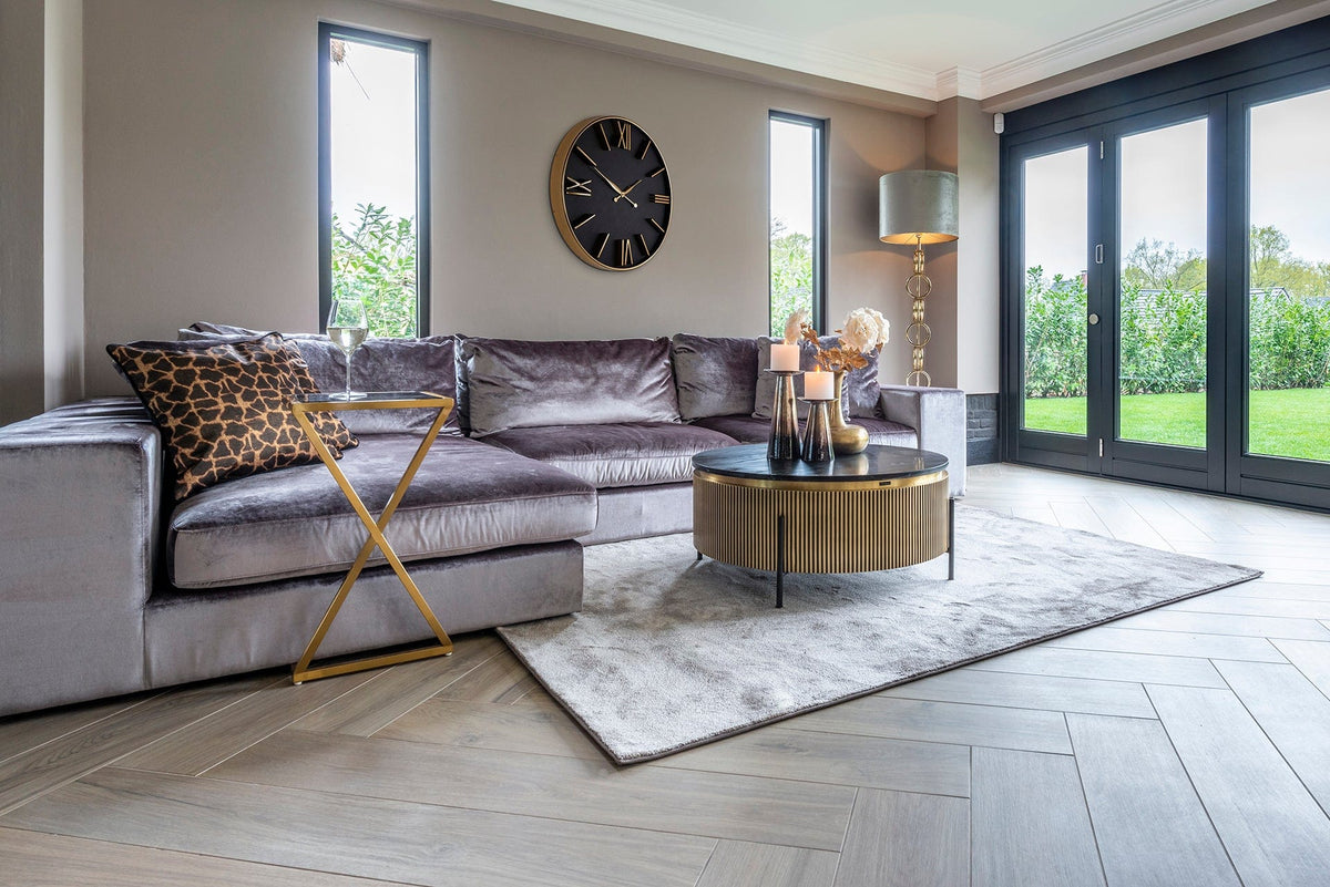 Richmond Interiors Living Sofa table Paramount brushed gold House of Isabella UK