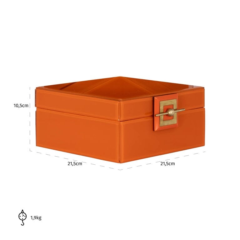 Richmond Interiors Living Storage box Bodine orange big House of Isabella UK