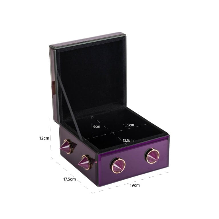 Richmond Interiors Living Storage box Jelia purple (Purple) House of Isabella UK