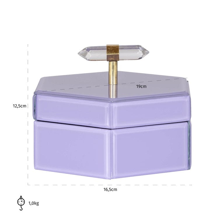 Richmond Interiors Living Storage box Jutta small (Purple) House of Isabella UK